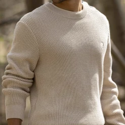 Pulls*FAGUO Pull Col Boutonne Beige