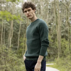 Pulls*FAGUO Pull Col Boutonne Vert