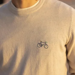 Pulls*FAGUO Pull Col Rond Beige Chine