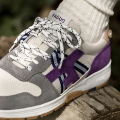 Chaussures*FAGUO Runnings Ecrue & Violet