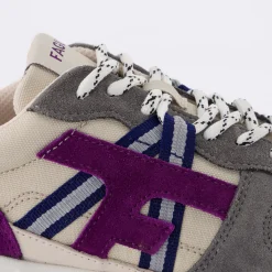 Chaussures*FAGUO Runnings Ecrue & Violet