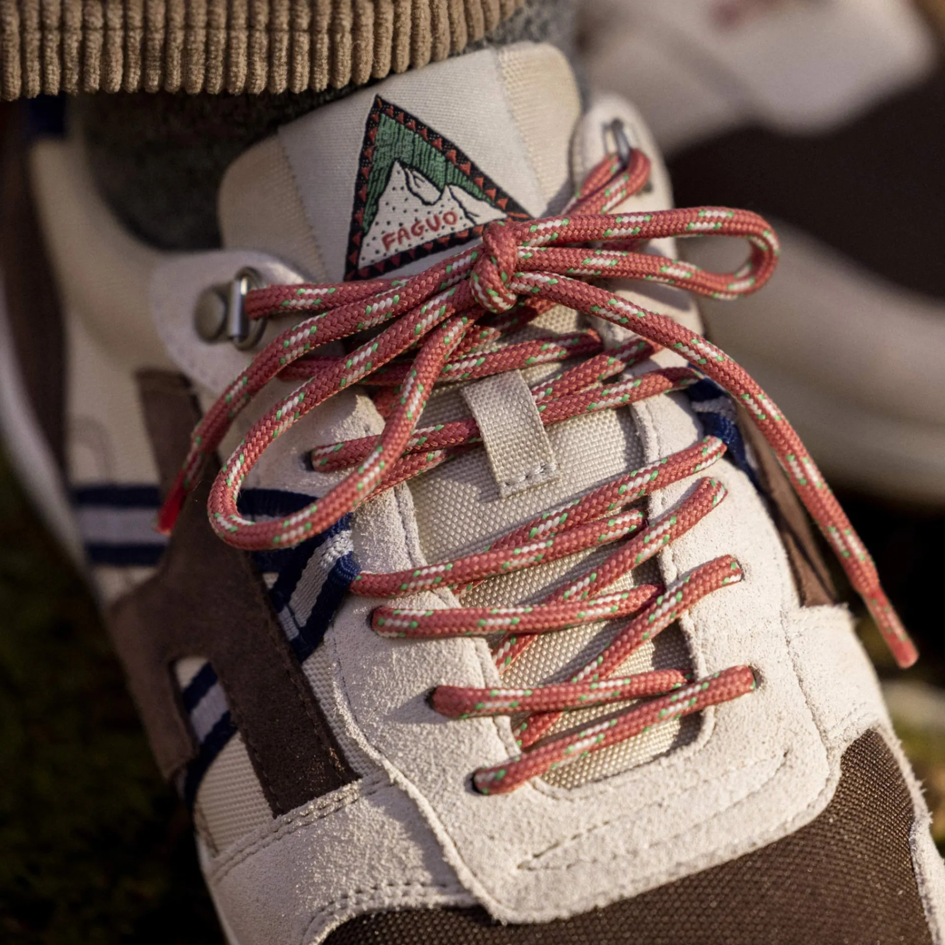 Baskets - Homme*FAGUO Runnings Ecrue Et Marron