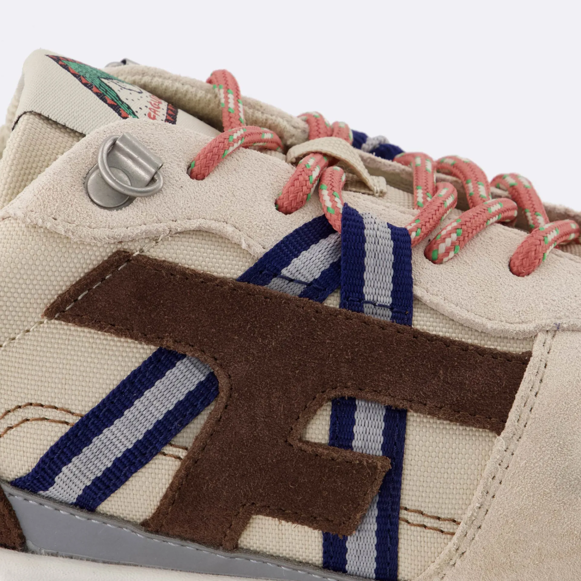 Baskets - Homme*FAGUO Runnings Ecrue Et Marron