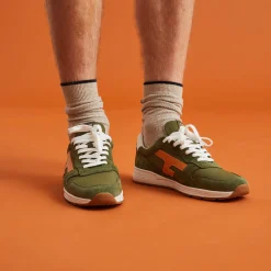 Chaussures*FAGUO Runnings Kaki & Orange