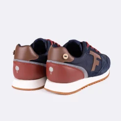 Baskets - Homme*FAGUO Runnings Marine & Camel