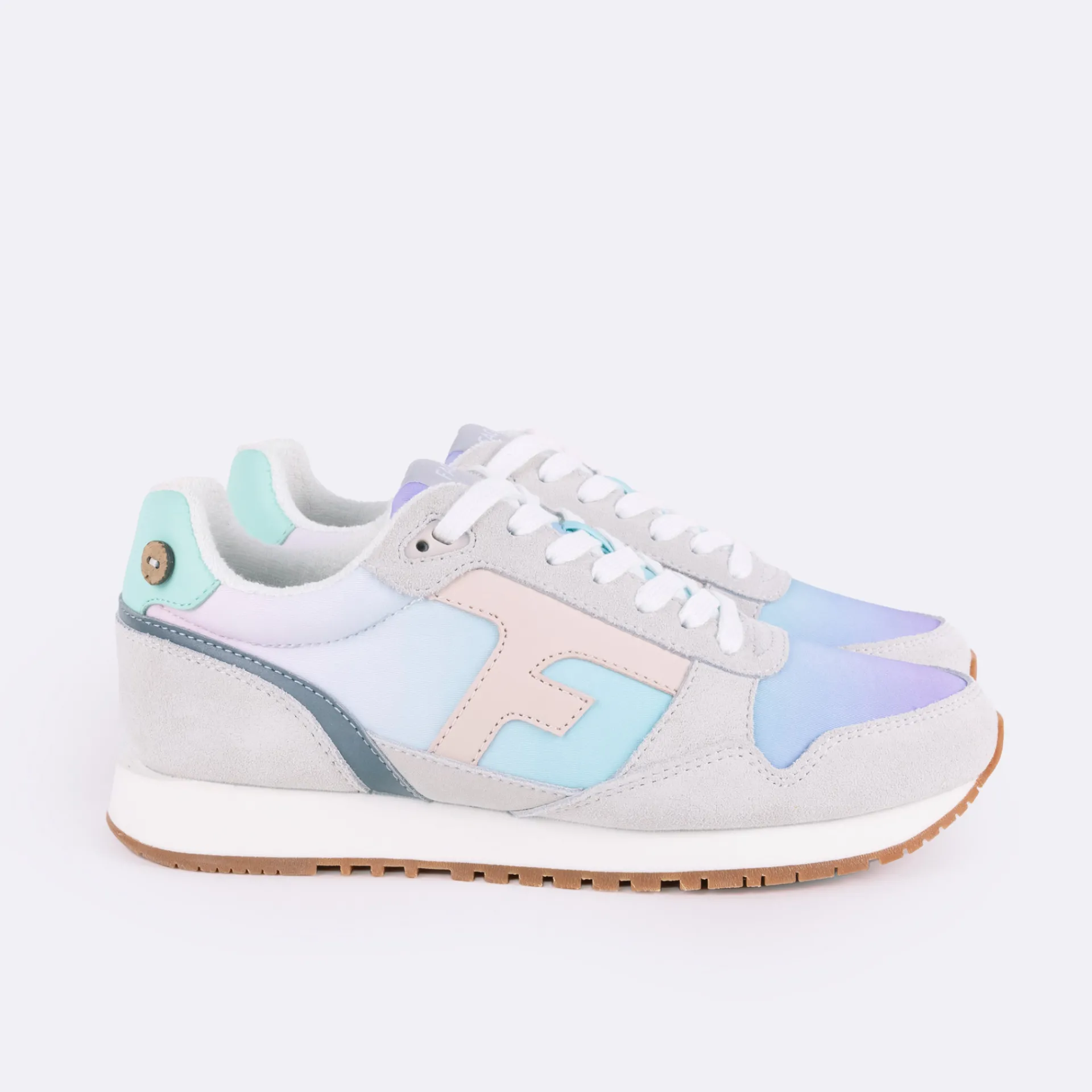 Baskets - Femme*FAGUO Runnings Multicolore & Creme