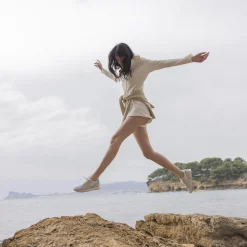 Baskets - Femme*FAGUO Runnings Multicolore & Creme