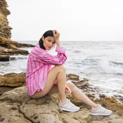 Baskets - Femme*FAGUO Runnings Nude & Gris