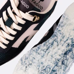 Baskets - Femme*FAGUO Runnings Vert Emeraude & Noir