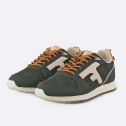 Baskets - Homme*FAGUO Runnings Vert Fonce & Orange