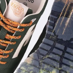 Baskets - Homme*FAGUO Runnings Vert Fonce & Orange