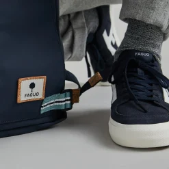 Sacs Déperlants*FAGUO Sac A Dos En Polyester Recycle Bleu Marine - Modele Commuter