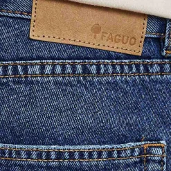 Shorts*FAGUO Short En Jean Medium Blue