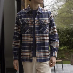 Chemises*FAGUO Surchemise Bleue & Bordeaux