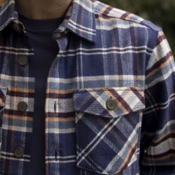 Chemises*FAGUO Surchemise Bleue & Bordeaux