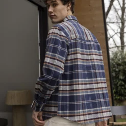 Chemises*FAGUO Surchemise Bleue & Bordeaux