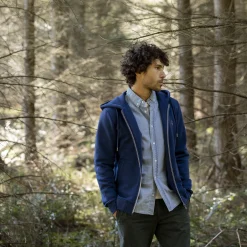 Vêtements*FAGUO Sweat A Capuche Bleu Indigo