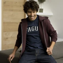 Sweats À Capuche*FAGUO Sweat A Capuche Bordeaux Fonce