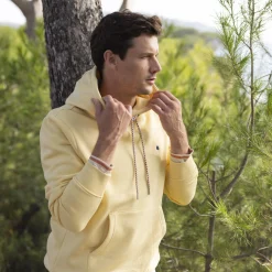 Sweats À Capuche*FAGUO Sweat A Capuche Jaune Clair