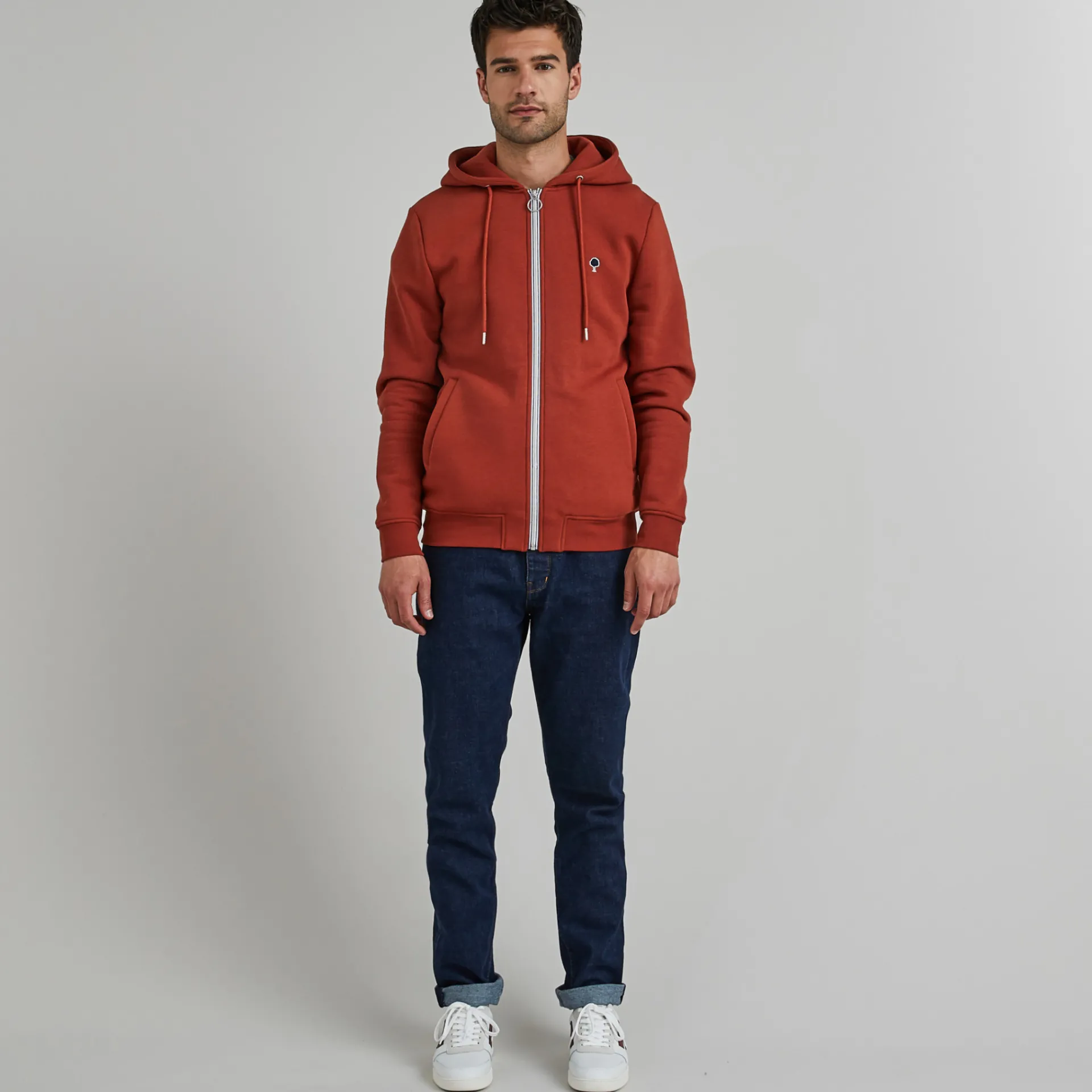 Vêtements*FAGUO Sweat A Capuche Rouge