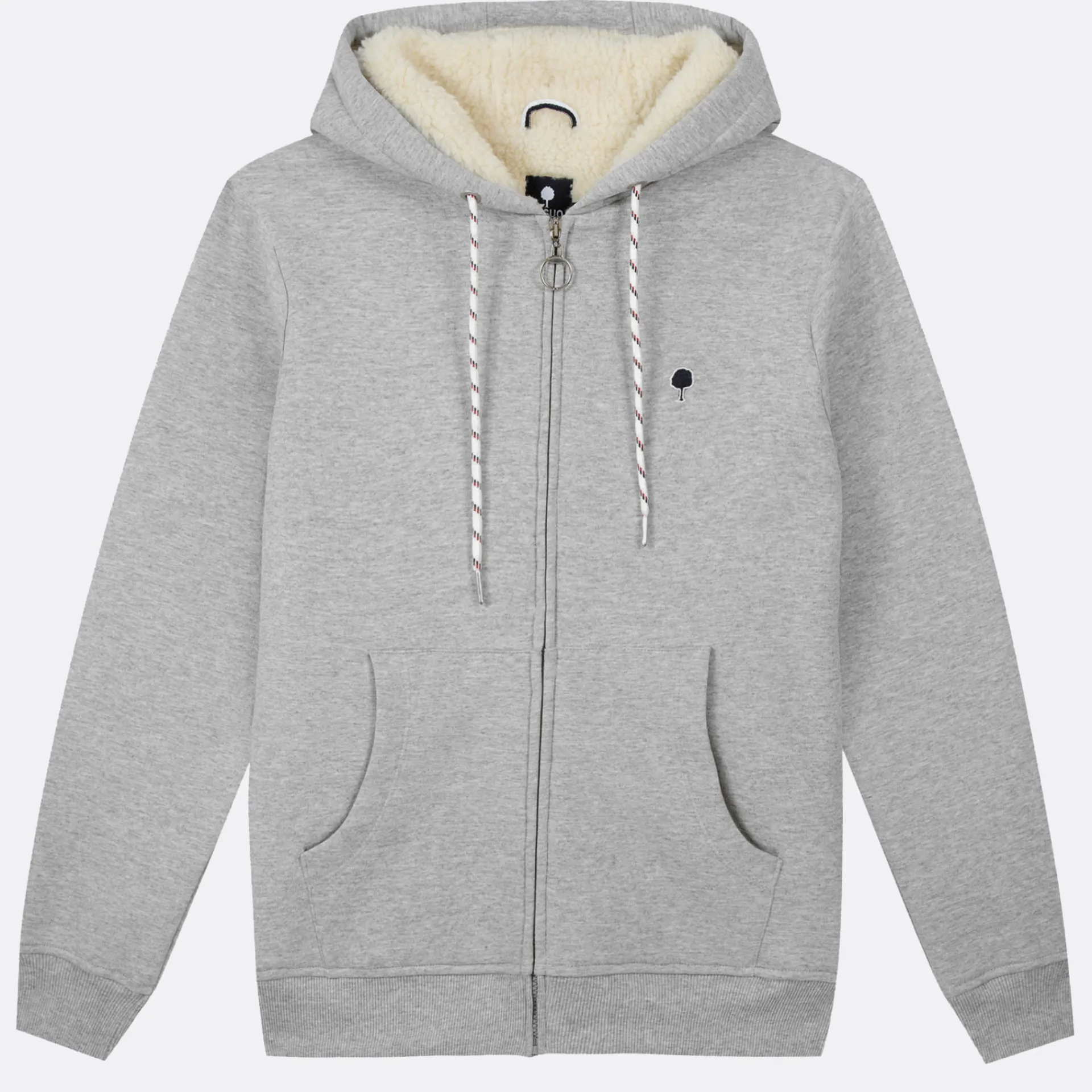 Sweats À Capuche*FAGUO Sweat A Capuche Sherpa Gris Chine