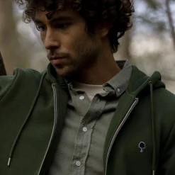 Sweats À Capuche*FAGUO Sweat A Capuche Vert Fonce