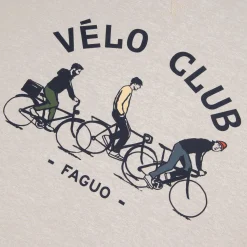 Sweatshirts*FAGUO Sweat Beige Chine Velo Club