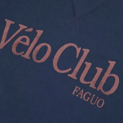 Vêtements*FAGUO Sweat Col Rond Bleu Indigo Velo Club