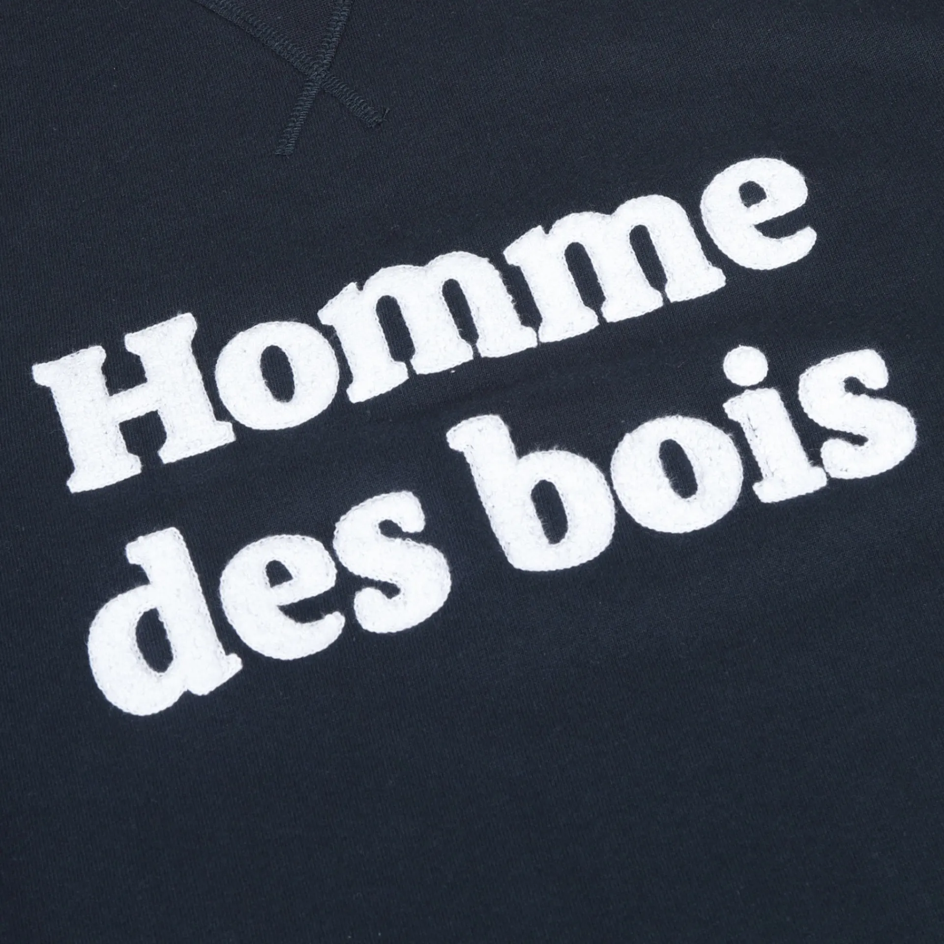 Sweatshirts*FAGUO Sweat Col Rond Bleu Marine Homme De Bois