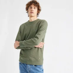 Sweatshirts*FAGUO Sweat Col Rond Kaki