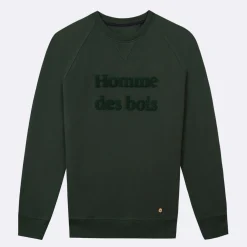 Vêtements*FAGUO Sweat Col Rond Vert Fonce Homme Des Bois