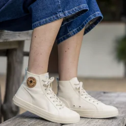 Baskets - Femme*FAGUO Tennis Ecrue & Vert D'Eau Vegan