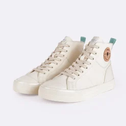 Baskets - Femme*FAGUO Tennis Ecrue & Vert D'Eau Vegan