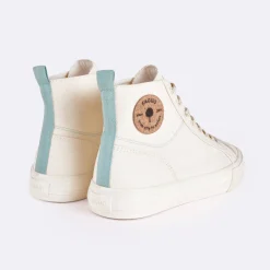 Baskets - Femme*FAGUO Tennis Ecrue & Vert D'Eau Vegan