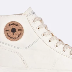 Baskets - Femme*FAGUO Tennis Ecrue & Vert D'Eau Vegan