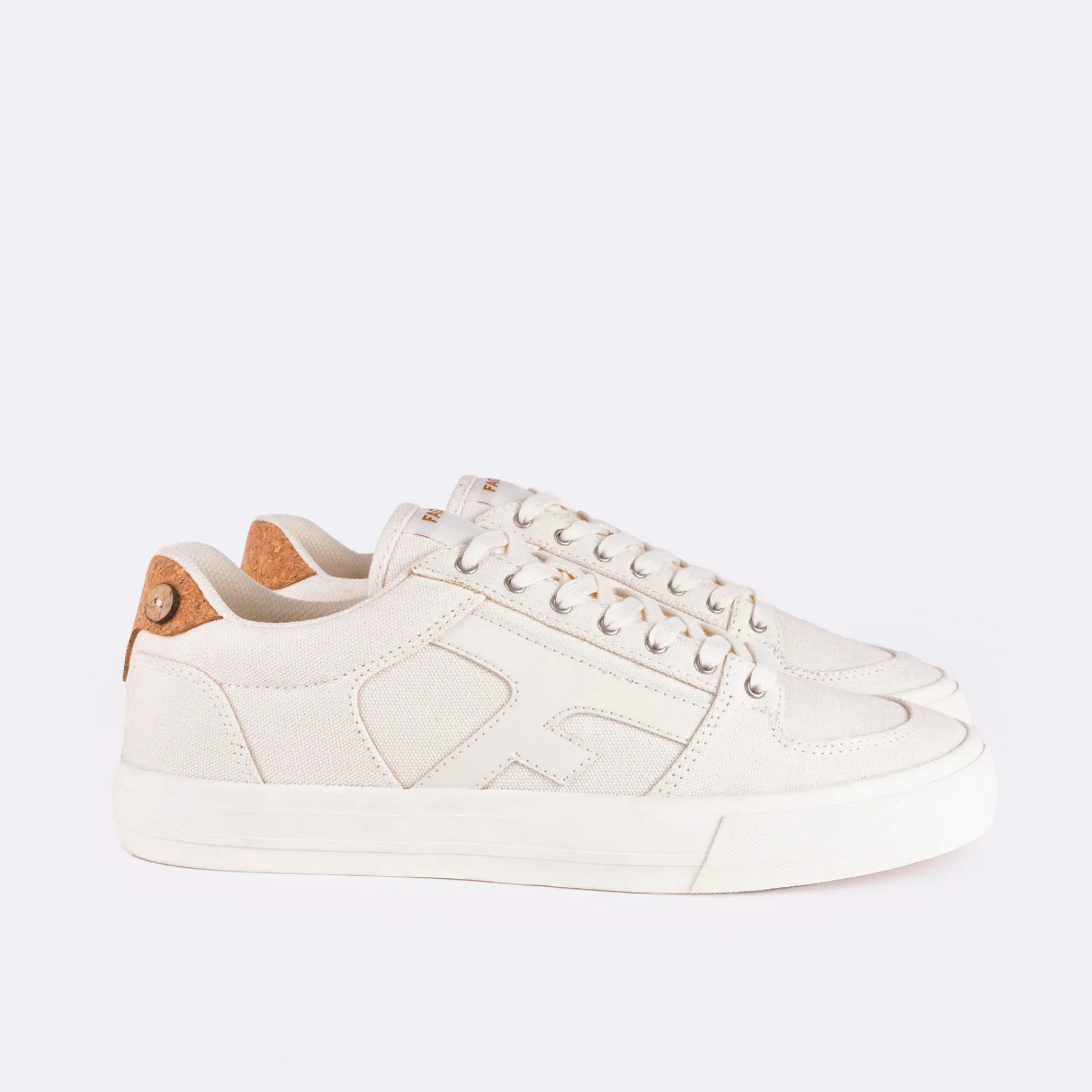 Baskets - Homme*FAGUO Tennis Ecrue Et Blanche Vegan