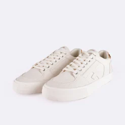 Baskets - Homme*FAGUO Tennis Ecrue Et Blanche Vegan
