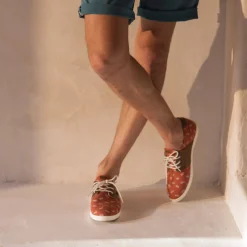 Baskets - Homme*FAGUO Tennis Terracotta & Camel