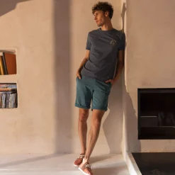 T-Shirts*FAGUO T-Shirt Col Rond Bleu Delave Pura Vida