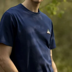 T-Shirts*FAGUO T-Shirt Col Rond Bleu Indigo