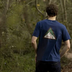 T-Shirts*FAGUO T-Shirt Col Rond Bleu Indigo