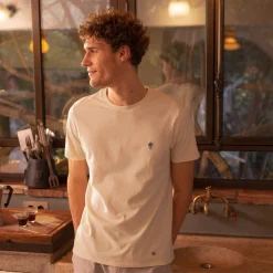 T-Shirts*FAGUO T-Shirt Col Rond Ecru