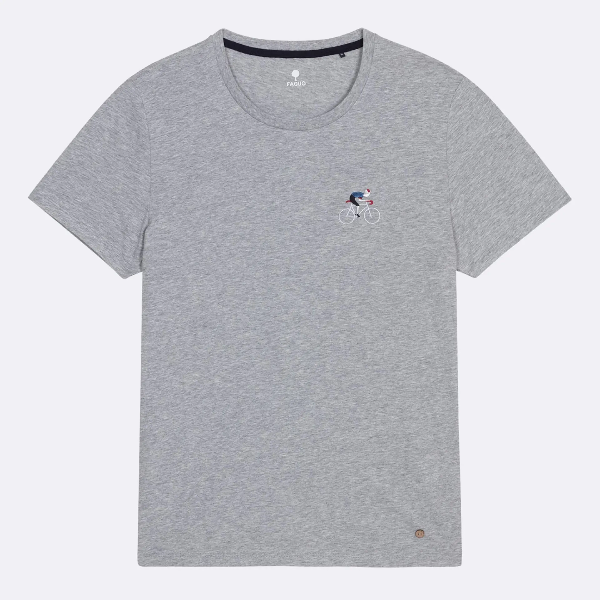 T-Shirts*FAGUO T-Shirt Col Rond Gris Chine Grimpeur