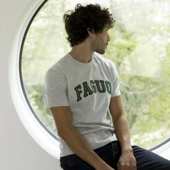 T-Shirts*FAGUO T-Shirt Col Rond Gris Chine