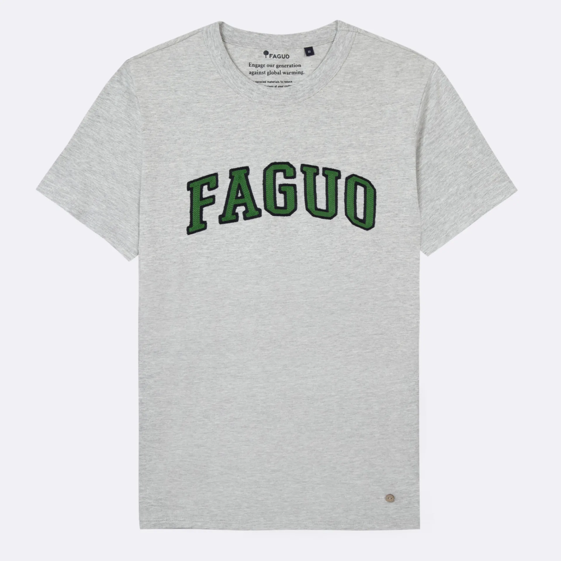 T-Shirts*FAGUO T-Shirt Col Rond Gris Chine