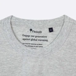 T-Shirts*FAGUO T-Shirt Col Rond Gris Chine