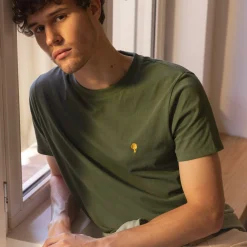 Vêtements*FAGUO T-Shirt Col Rond Kaki