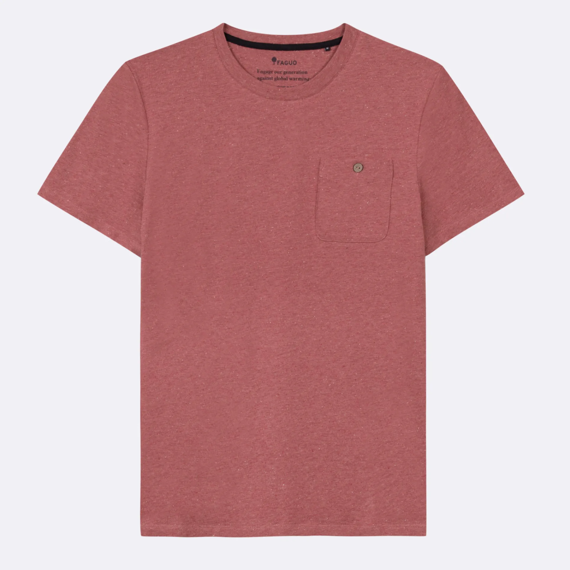 T-Shirts*FAGUO T-Shirt Col Rond Rose