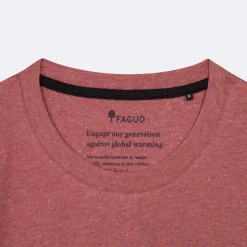 T-Shirts*FAGUO T-Shirt Col Rond Rose