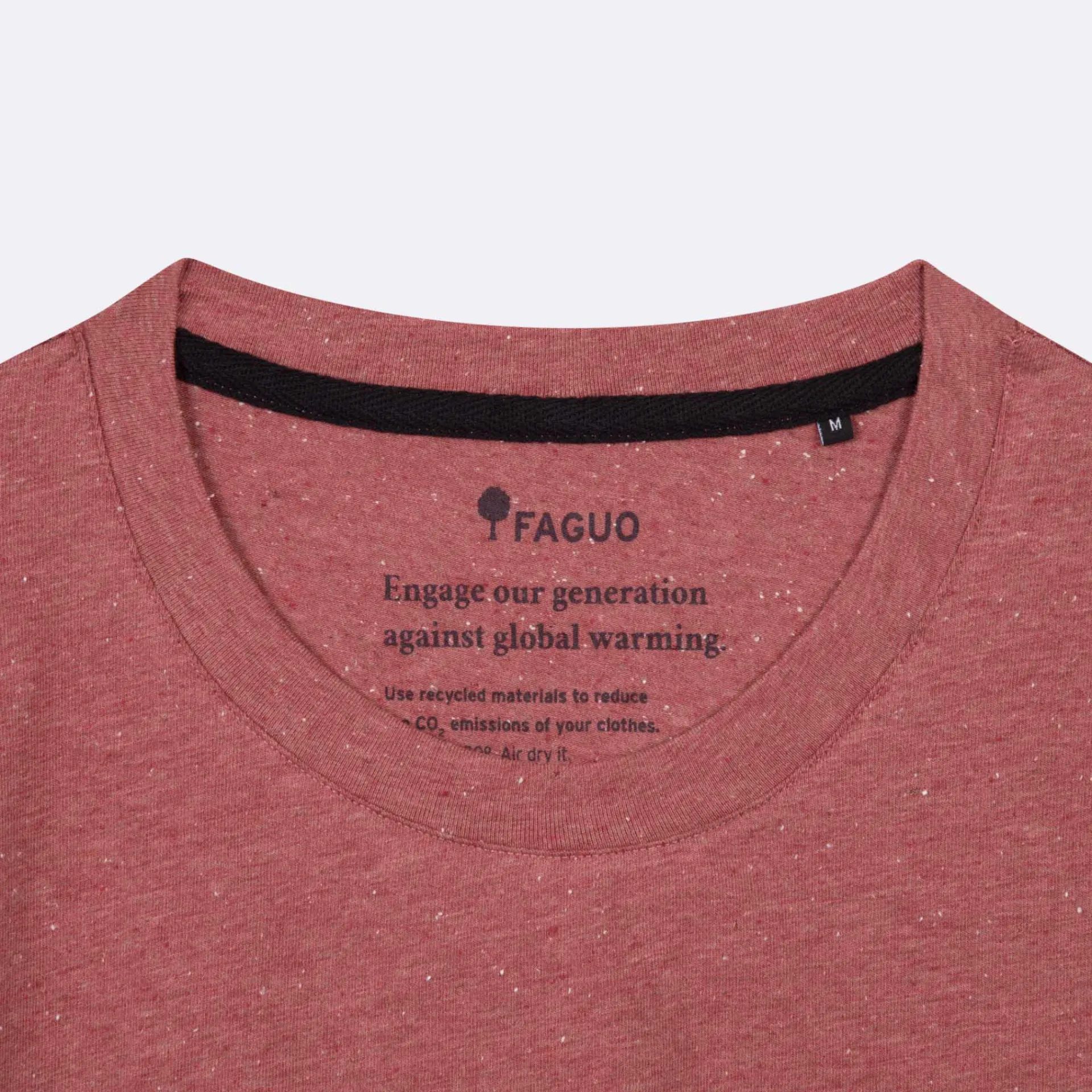 T-Shirts*FAGUO T-Shirt Col Rond Rose